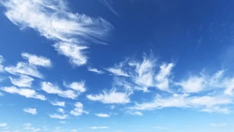 Gentle Sky Clouds Moving Away Stock Footage 311523021