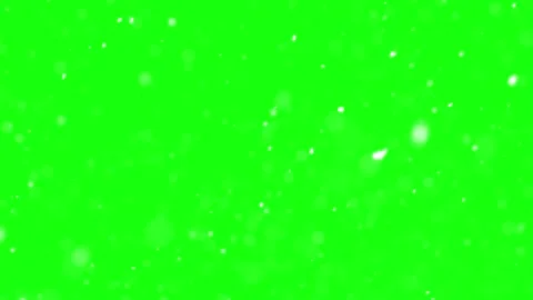 Gentle Snow Falling on Green Screen Background, Winter Effect Stock Footage 320643188