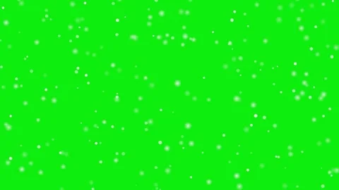 Gentle snowfall motion graphic on green screen background, animated white s.. Video stock 340917590