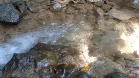Gentle Stream Over Rocks Stock Footage 333151098