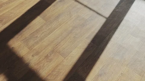 The gentle sunlight streaming through a window creates a dancing shadow Stock Footage 346770999