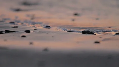Gentle Sunset Beach Stock Footage 71124238