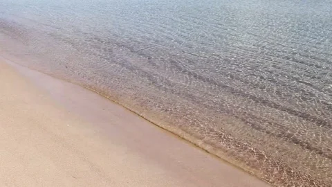 Gentle Water Lapping at the water's  Edge Stock Footage 274466851