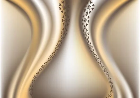 Gentle waved gradient mesh background. Stock Illustration