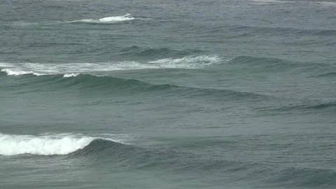 Gentle Waves Approaching the Shore - 1774 Stock Footage 314892087
