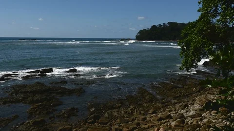 Gentle waves in bay Stock Footage 126669470