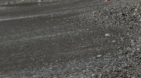 Gentle waves on beach Stock Footage 35870881