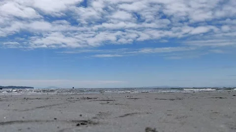 Gentle Waves On the Beach Stock Footage 168906027