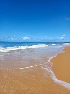 Gentle Waves on the Beach Stock Photos