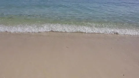 Gentle waves on the emerald sea 01 Stock Footage 339618728