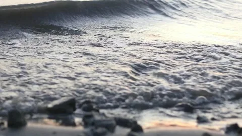 Gentle Waves at the Lake Stock Footage 252561629