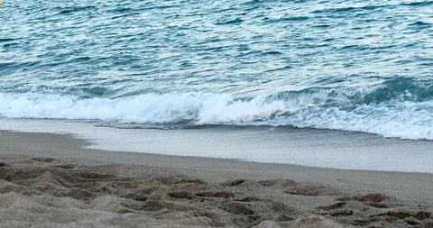 Gentle waves sea Stock Footage 94895424
