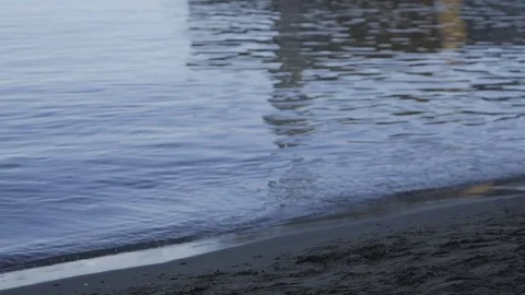Gentle Waves on the Shore Video stock 82844672