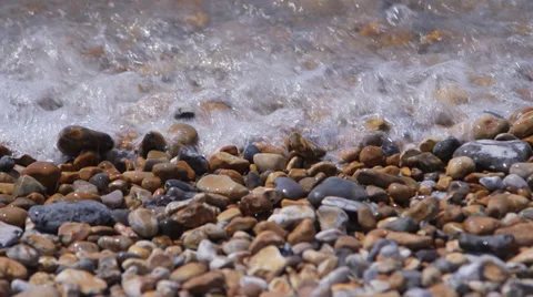 Gentle waves on stones Stock Footage 39483718