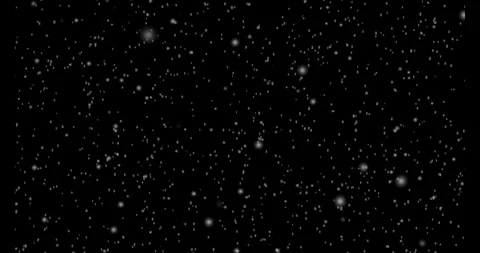 Gentle White Snowfall on Black Background Stock Footage 323159059