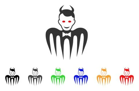 Gentleman Spectre Devil Vector Icon イラスト素材