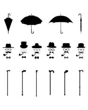 Gentleman's icon Stock Illustration