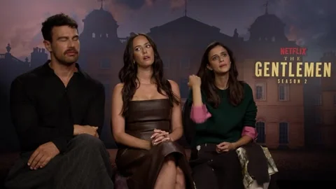The Gentlemen series 2 is ‘deeper and darker’, Theo James says Video stock 344609693