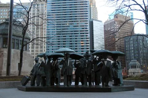 The Gentlemen Statues Stock Photos