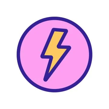 Gently energize the icon vector. Isolated contour symbol illustration Illustration