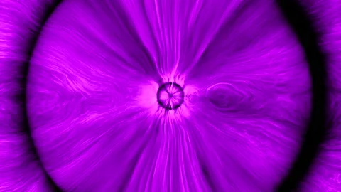 Gently purple and red stream of light. Design.Fonton with light scattered in Stock Footage 220879572