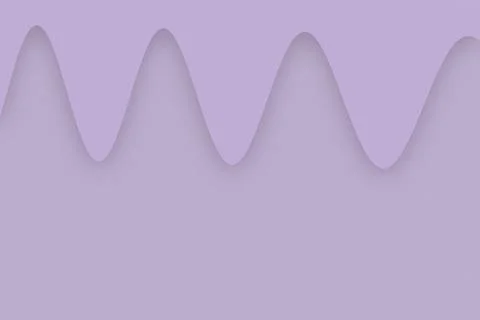A gently repeating wave casts subtle shadows across a monochromatic lavende.. Stock Illustration