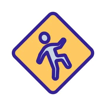 Gently slippery icon vector. Isolated contour symbol illustration Stock Illustration