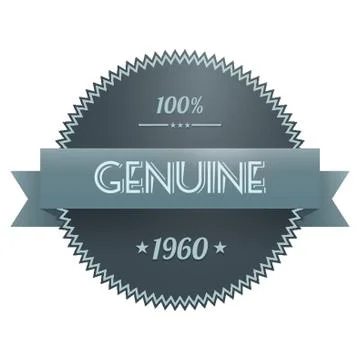 Genuine Label Stock Illustration