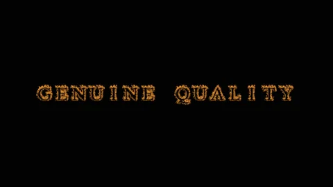 Genuine Quality fire text effect black background Stock Footage 136246043
