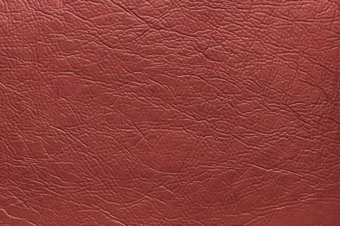 Genuine red leather rough texture, natural animal skin, luxury vintage cowh.. Stock Photos