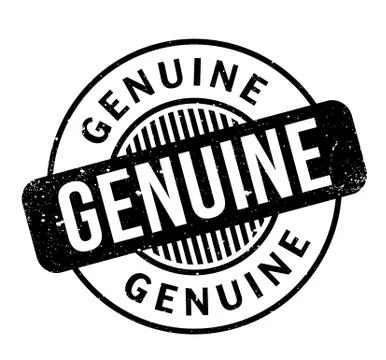 Genuine rubber stamp Stock Illustration