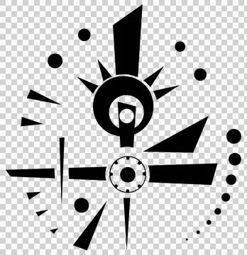 Geo Abs A Black Stock Illustration