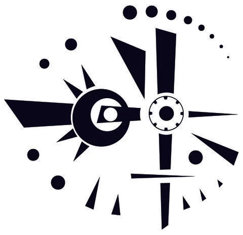 Geo Abs D Black Stock Illustration