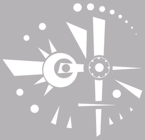 Geo Abs D White Stock Illustration