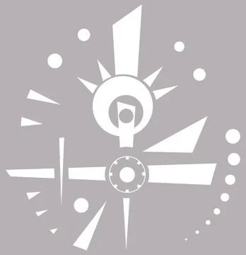 Geo Abs A White Stock Illustration