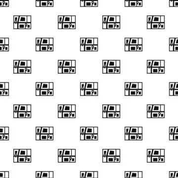 Geo location of taxi pattern, simple style Stock Illustration