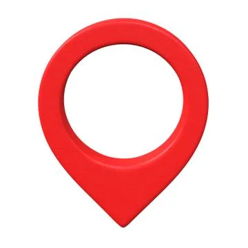 Geo map pin 3d render Stock Illustration