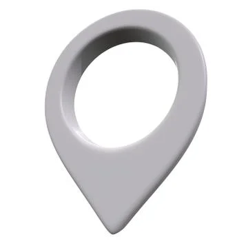 Geo map pin 3d render Stock Illustration