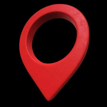 Geo map pin 3d render Stock Illustration
