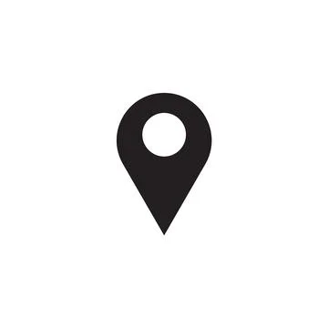 Geo tag outline vector icon. Stock Illustration
