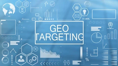 Geo Targeting, Animated Typography Video stock 116357833