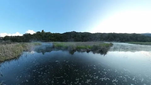 Geo Thermal pond Stock Footage 214264351