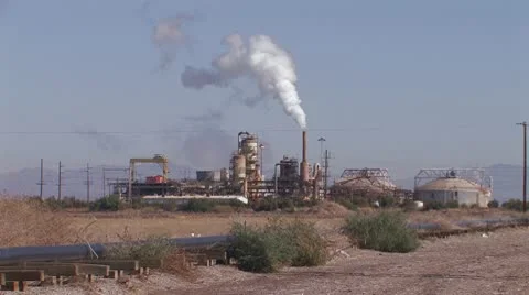 Geo Thermo Power Facility 2 Stock Footage 10599272