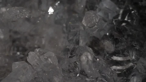 Geode crystal macro close up sparkle and rotate 5 Stock Footage 119686816