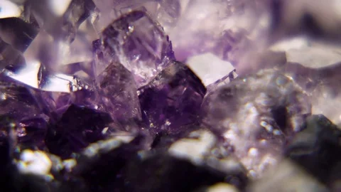 Geode Mineral Crystals Stock Footage 75747786