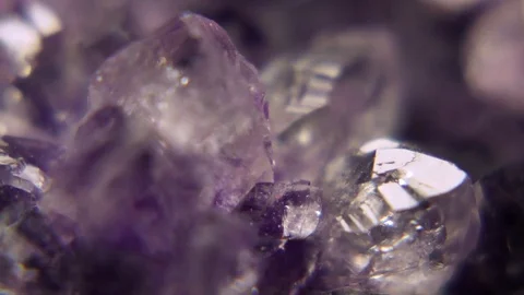 Geode Purple Crystals Stock Footage 75796893