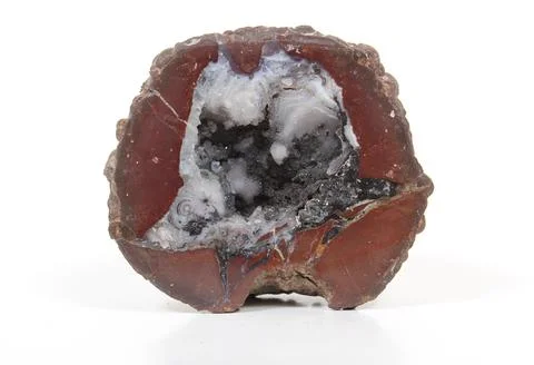 Geode stone on white Stock Photos