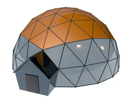 Geodesic dome Stock Illustration
