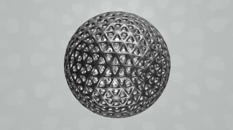 Geodesic sphere Stock Footage 64804396