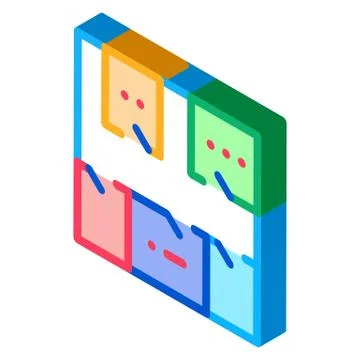 Geodetic axis breakdown isometric icon vector illustration Stock Illustration